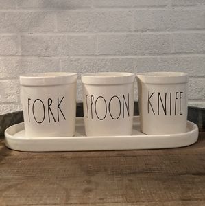 Rae Dunn Fork Spoon Knife Utensil Holder